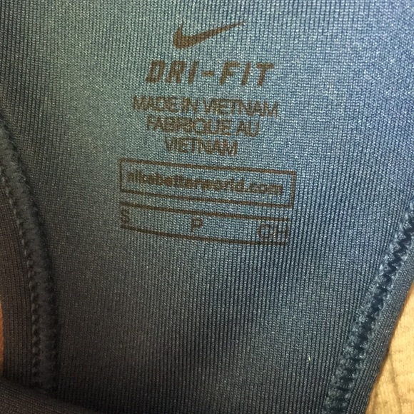 Nike Dri Fit Sports Bra small Turquoise - Picture 4 of 7